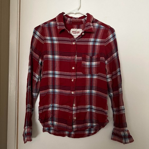 Mossimo "Large" Plaid Button-up - Picture 1 of 3